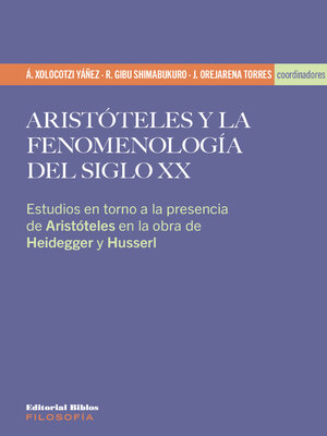 cover image of Aristóteles y la fenomenología del siglo XX